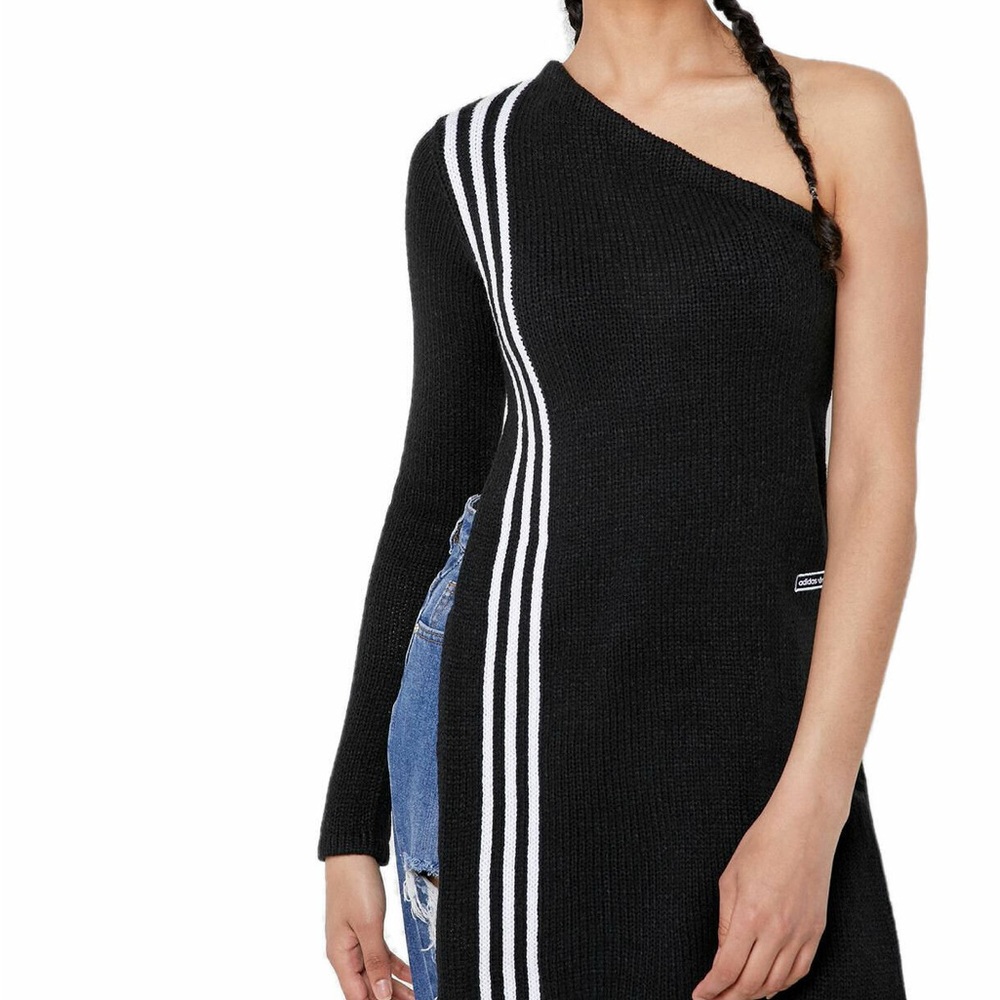 adidas Originals Women's TLRD One Shoulder Knit Sweater Top